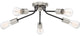 Quoizel LTT1628EK Five Light Flush Mount, Earth Black Finish