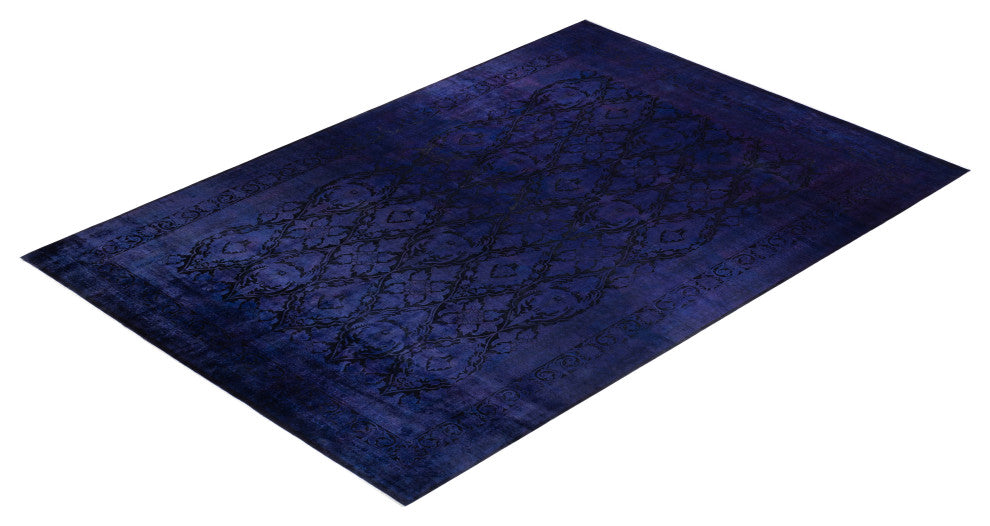 Fine Vibrance, One-of-a-Kind Handmade Area Rug Purple, 17'7"x11'10"