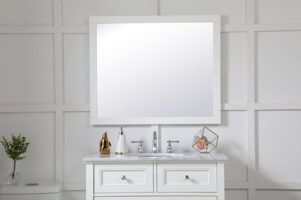 Anderson Rectangle Vanity Mirror 30", White