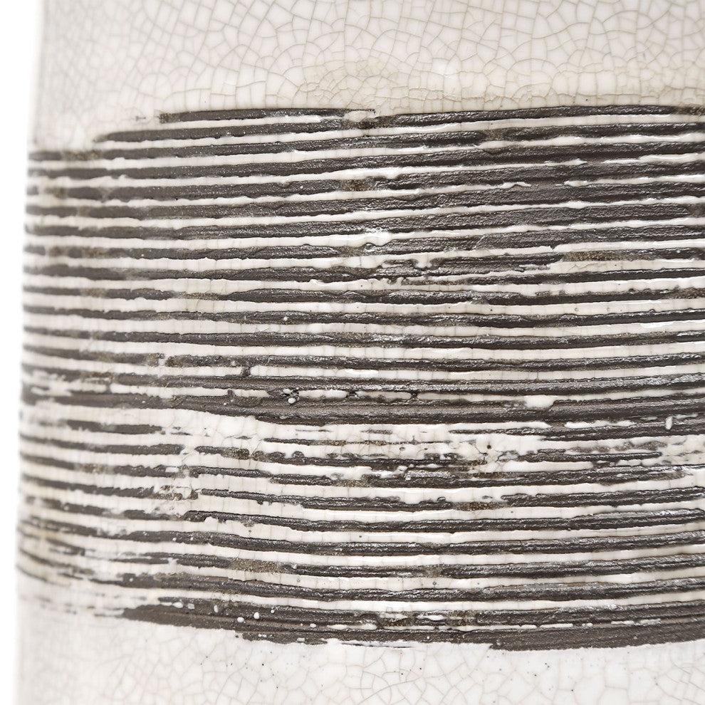 Uttermost Comanche White Crackle Table Lamp 28392-1