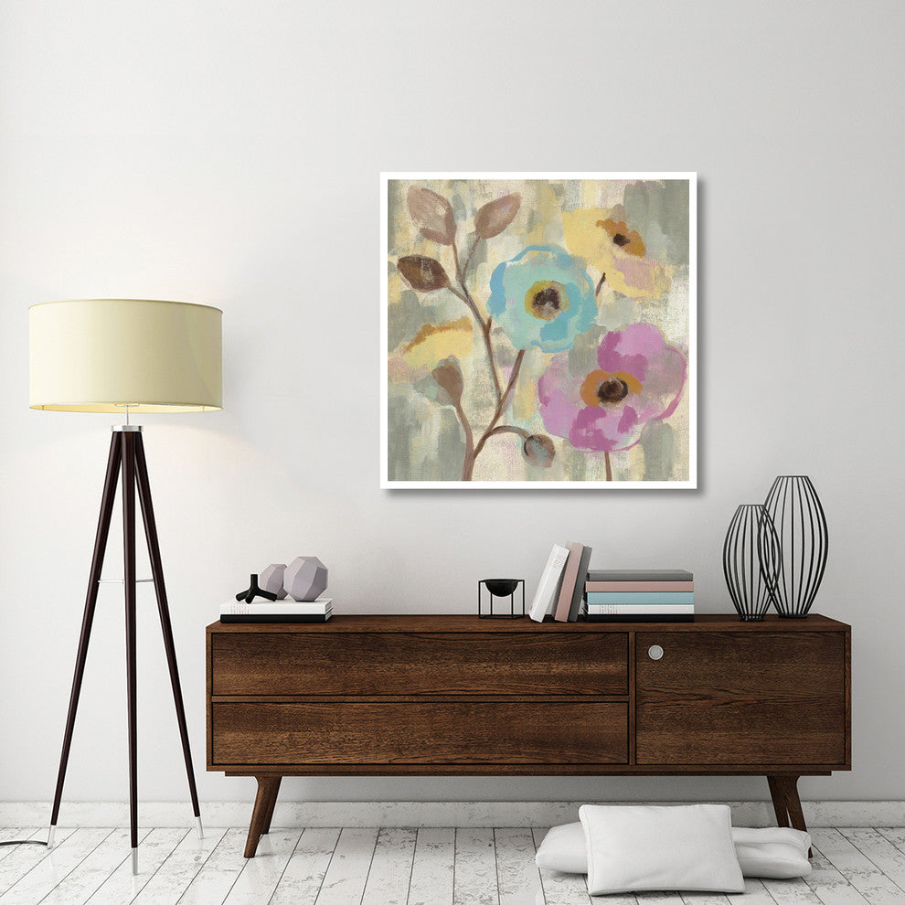 "Fog and Flowers III" Digital Paper Print by Silvia Vassileva, 42"x42"