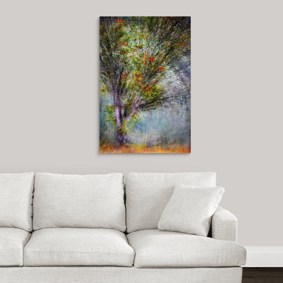 "Early Fall Swirl" Wrapped Canvas Art Print, 24"x36"x1.5"