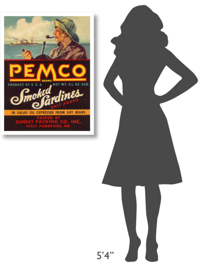 "Remco Smoked Sardines" Digital Paper Print by Retrolabel, 25"x32"