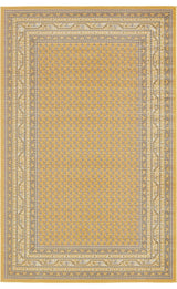 Unique Loom Yellow Allover Williamsburg 5'x8' Area Rug