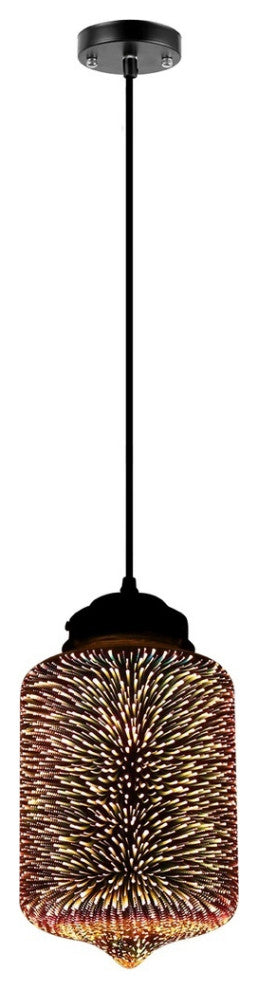 MIRODEMIÂ® Gourdon 3D Colorful Starry Sky Pendant Lamp, A