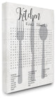 Stupell Industries Kitchen Word Search Fun Family Word Design, 16"x20" , Canvas