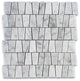 Carrara White Marble Trapezoid Trapazloidal Wall Floor Tile Polished, 1 sheet
