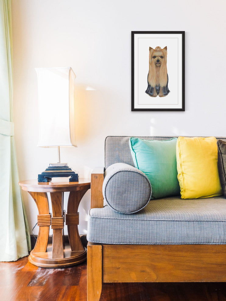 "Yorkshire Terrier" Framed Painting Print, 20"x30"