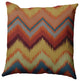26"x26" Ikat Chevron Decorative Throw Pillow, Sienna