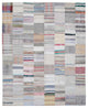 Rug N Carpet - Handmade Oriental 7' 11'' x 9' 10'' Rustic Patchwork Kilim Rug