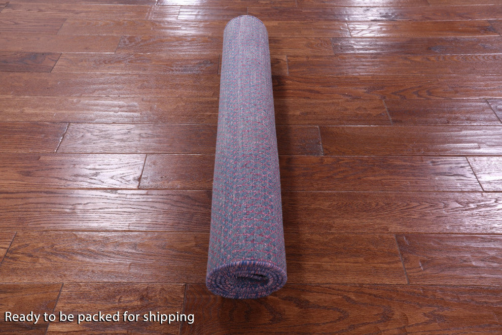 3' 1" X 5' 2" Savannah Grass Wool and Silk Handmade Rug Q11518