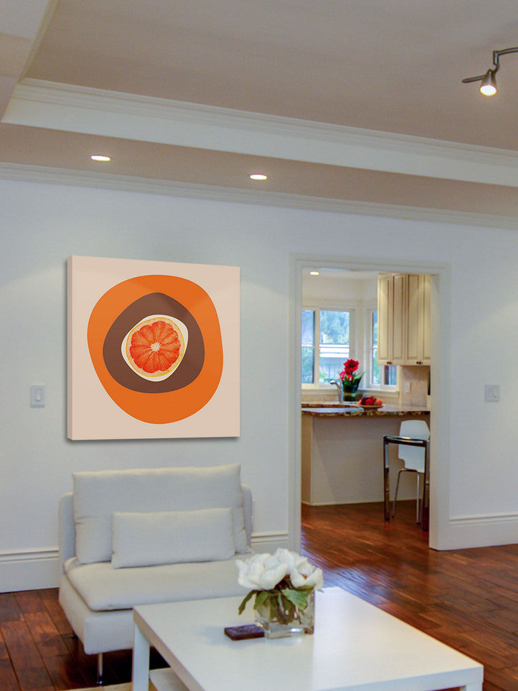 "September Orange" Painting Print on Canvas by Irena Orlov