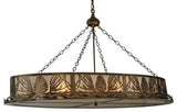 60 Long Mountain Pine Oblong Inverted Pendant