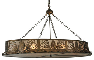 60 Long Mountain Pine Oblong Inverted Pendant