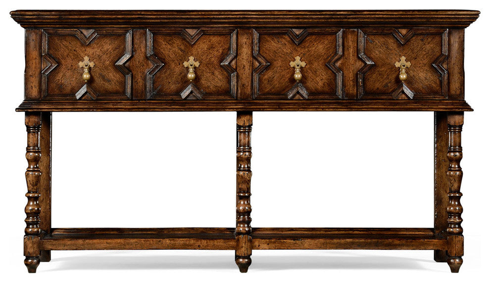 French Tudor Style Oak Server