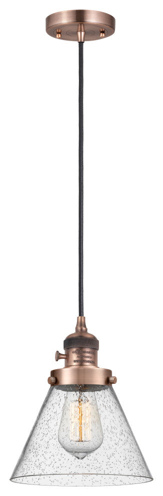 INNOVATIONS 201CSW-AC-G44-LED 1-Light Mini Pendant Antique Copper