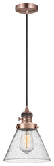 INNOVATIONS 201CSW-AC-G44-LED 1-Light Mini Pendant Antique Copper