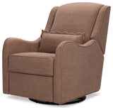 Devon Recliner and Swivel Glider, Performance Dusty Rose Eco-Basketweave