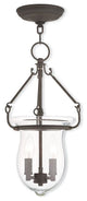Chandelier With Clear Crystals and Handcrafted Off-White Sheer Organza Shade