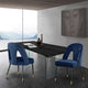 Akoya Velvet Dining Chair, Set of 2, Navy