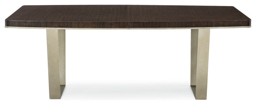 Modern Streamline Expandable Industrial Dining Table