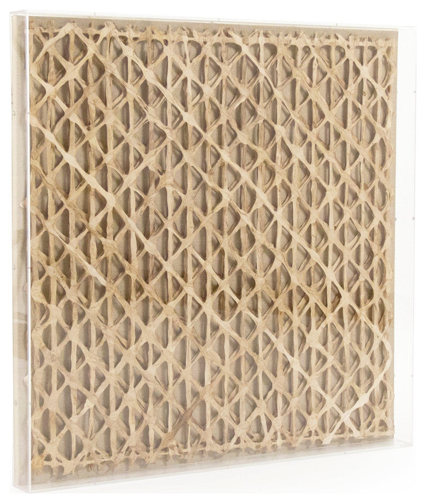 Abstract Paper Acrylic Framed Art