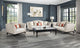 Acme Tayden Sofa With 5 Pillows Beige Velvet