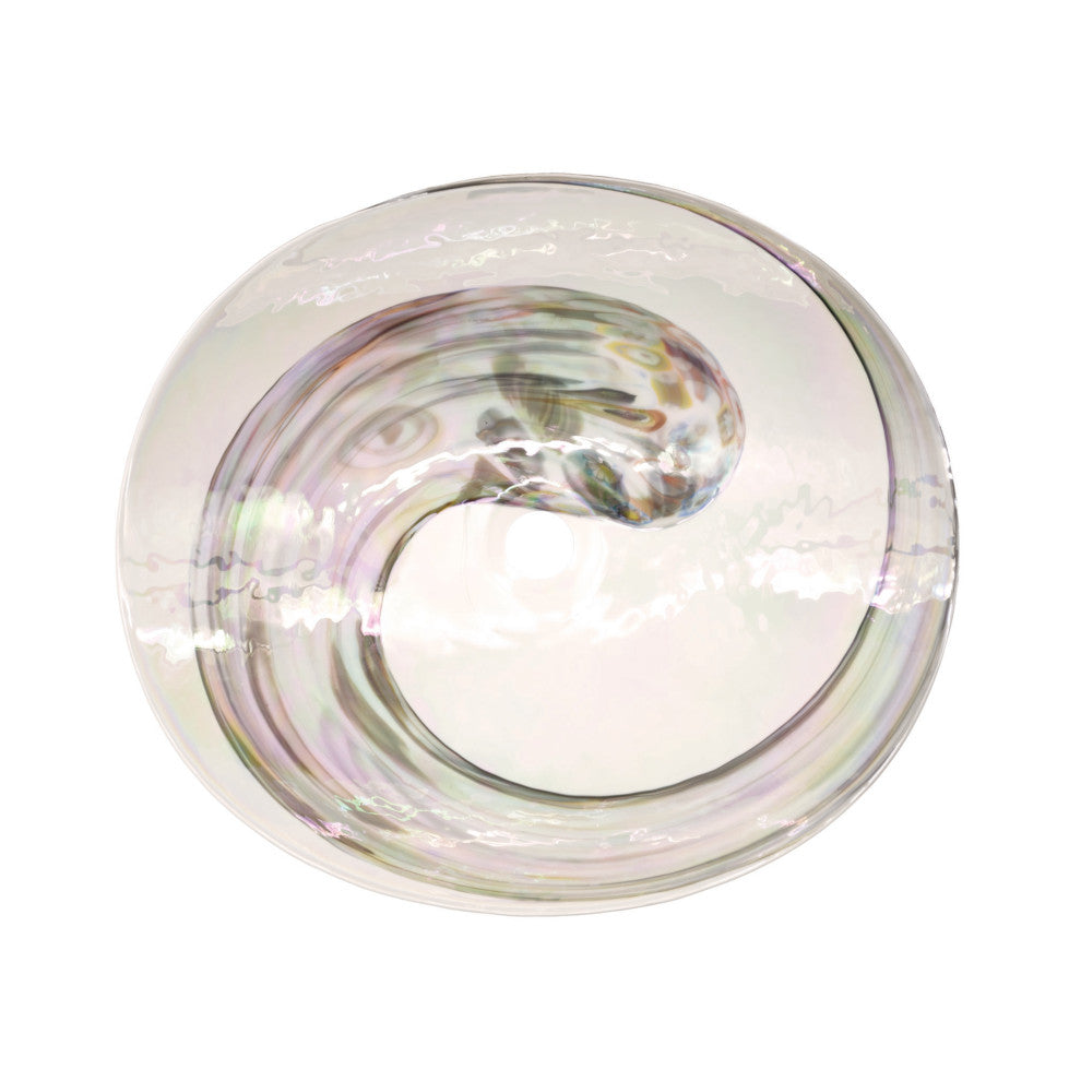 Sorrento Murano Glass Bathroom Sink, Abalone