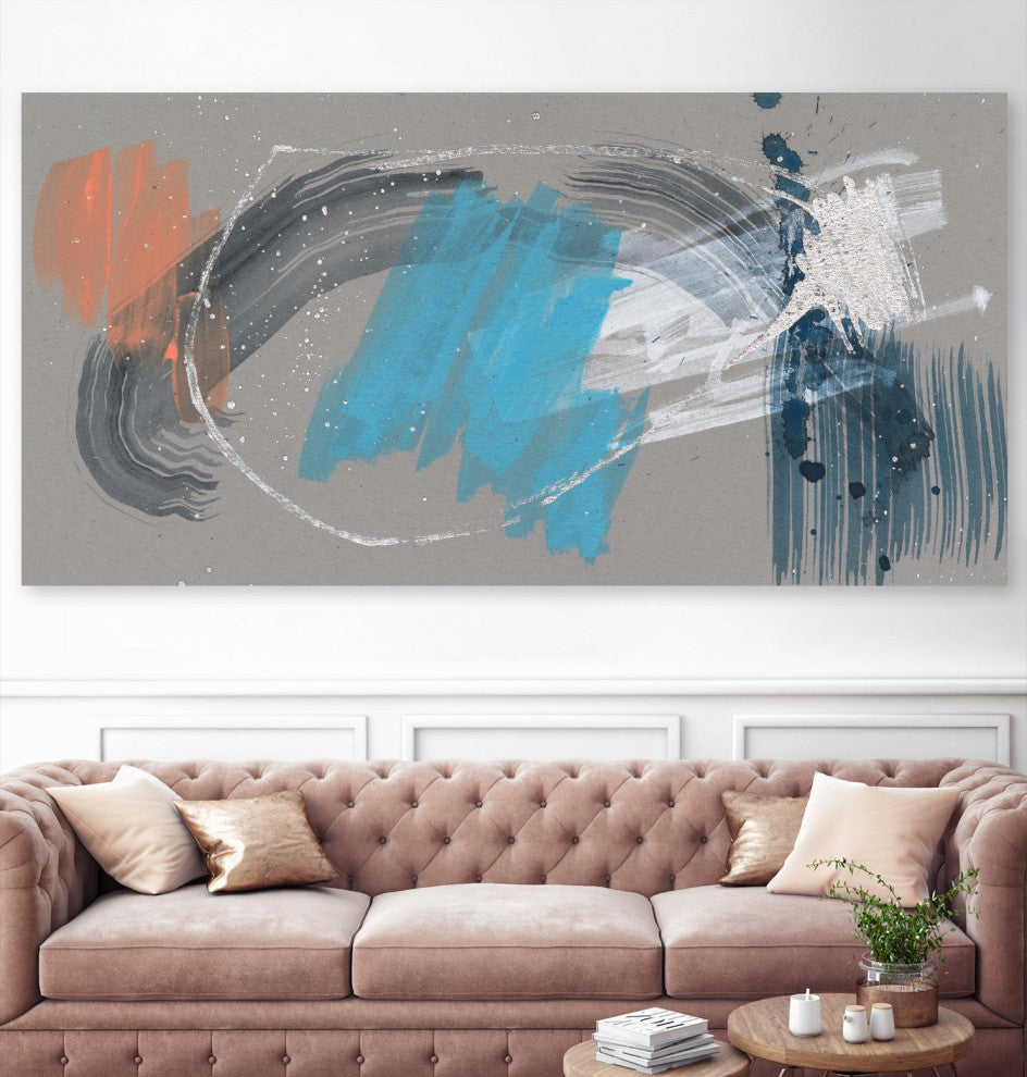 "Whimsical Marks II" Fine Art Giant Canvas print 72"x36"