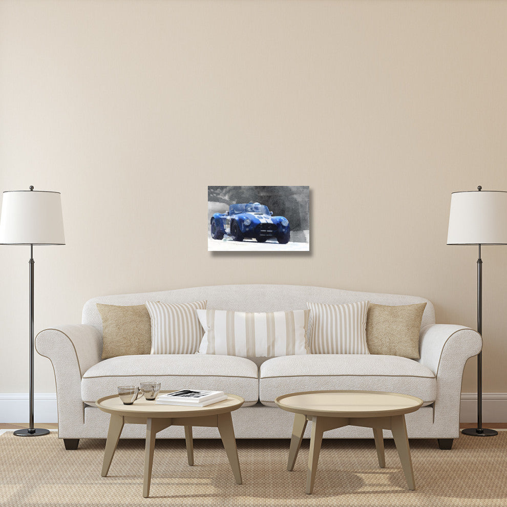 "1964 AC Cobra Shelby Racing Watercolor" Fine Art Print