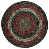 Rhody Rug Manhattan Rug, Black Satin, 8' Round