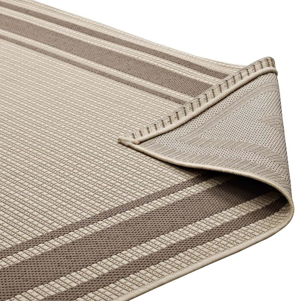 Rim Solid Border Borderline 5x8 Indoor and Outdoor Area Rug