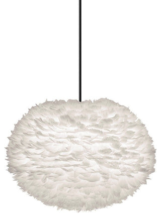 Eos Large Plug-In Pendant, Black/White