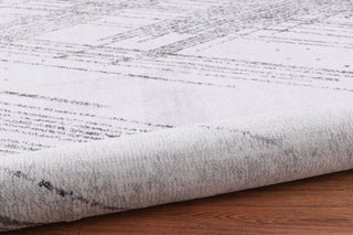 Low-Pile Sidney Ivory/Charcoal Rug, Ivory, 7'9"x10'