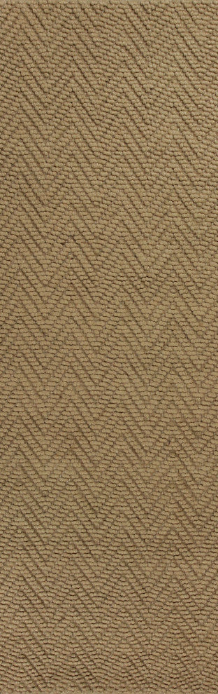 Porto 1221 Natural Herringbone Rug, 27"x45", 2'x7'6" Runner