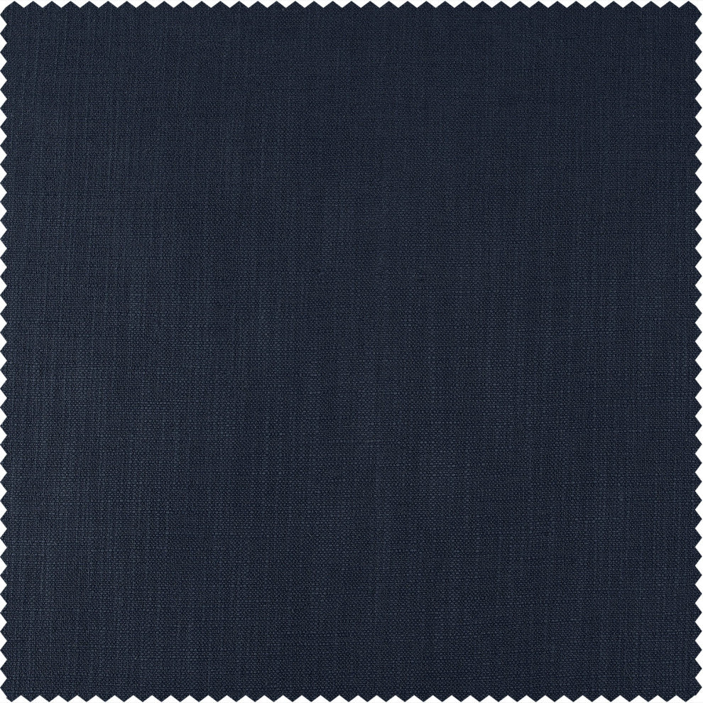 Ballpoint Blue Belgian Heavy Faux Linen Fabric Sample, 4Wx4L