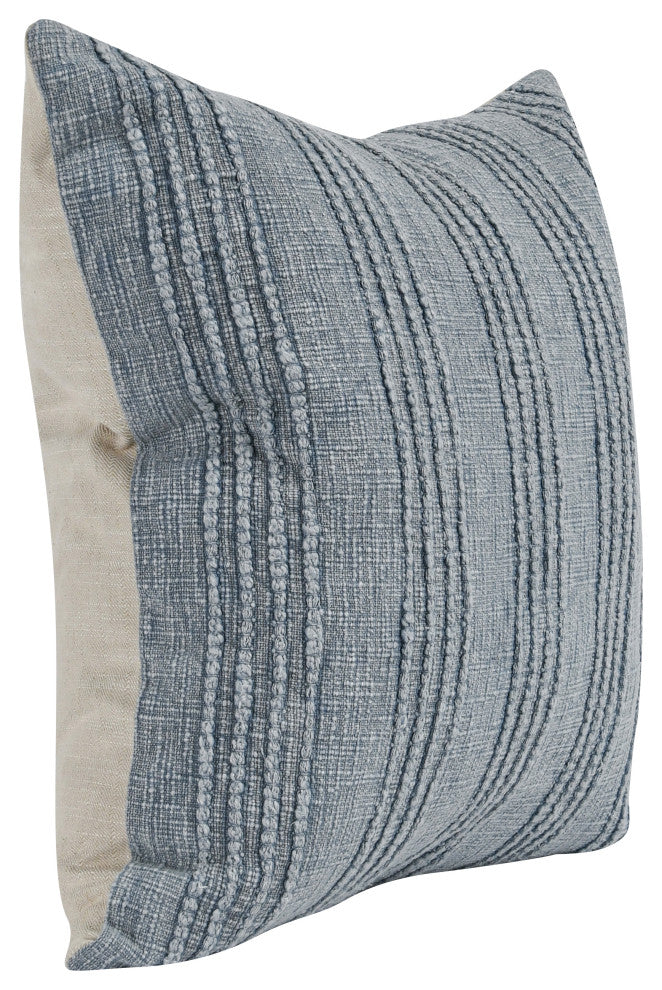 Hannah 100% Cotton 22" Throw Pillow by Kosas Home, Blue
