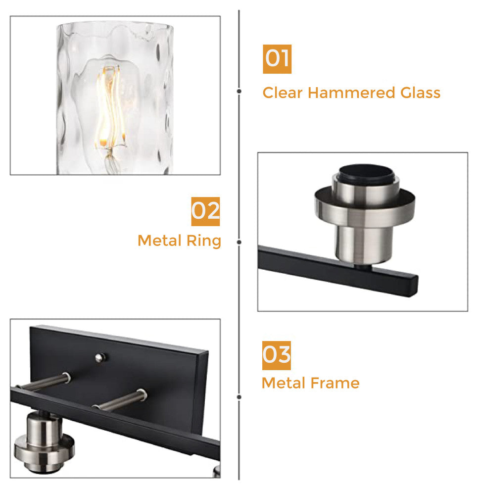 2 Lights vanity lamp Metal wall light fixtures indoor Modern sconce indoor