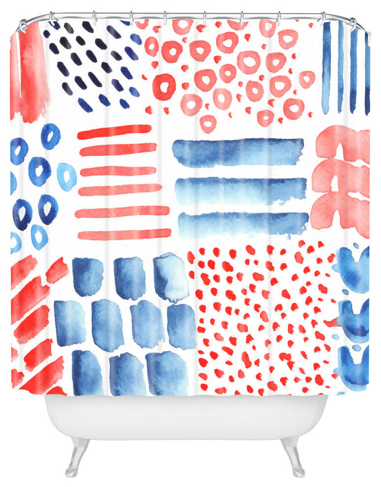 Deny Designs Kerri Satava Sand And Shore Shower Curtain