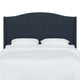 Camelback Wingback Headboard, Linen Navy, Full