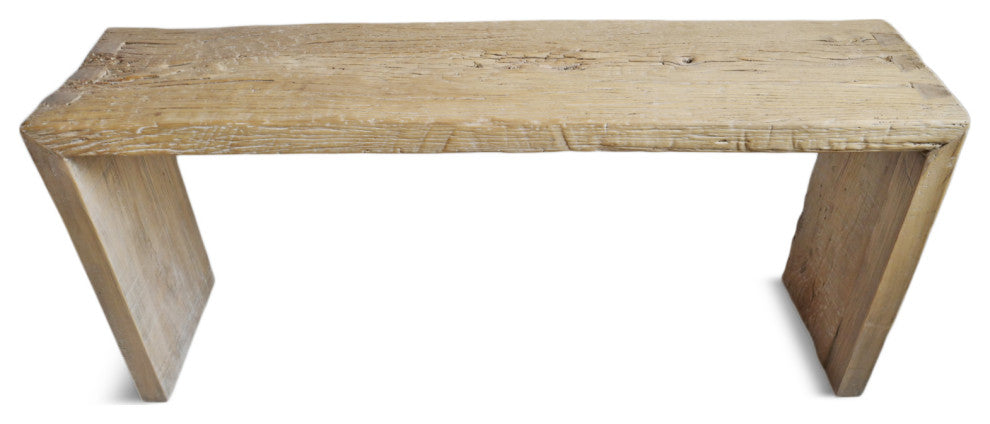 Salvaged Elm Waterfall Console Table
