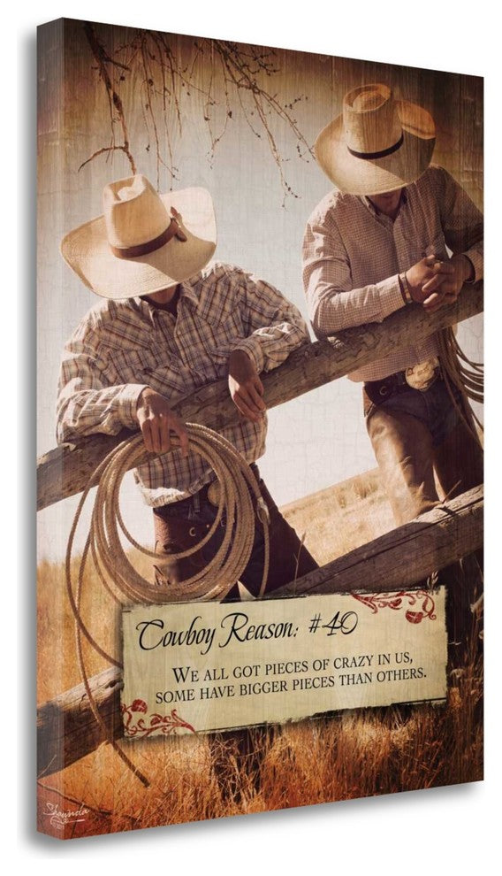 "Reason No. 40" By Shawnda Eva,Ready to Hang Giclee Print on Gallery Wrap Canvas