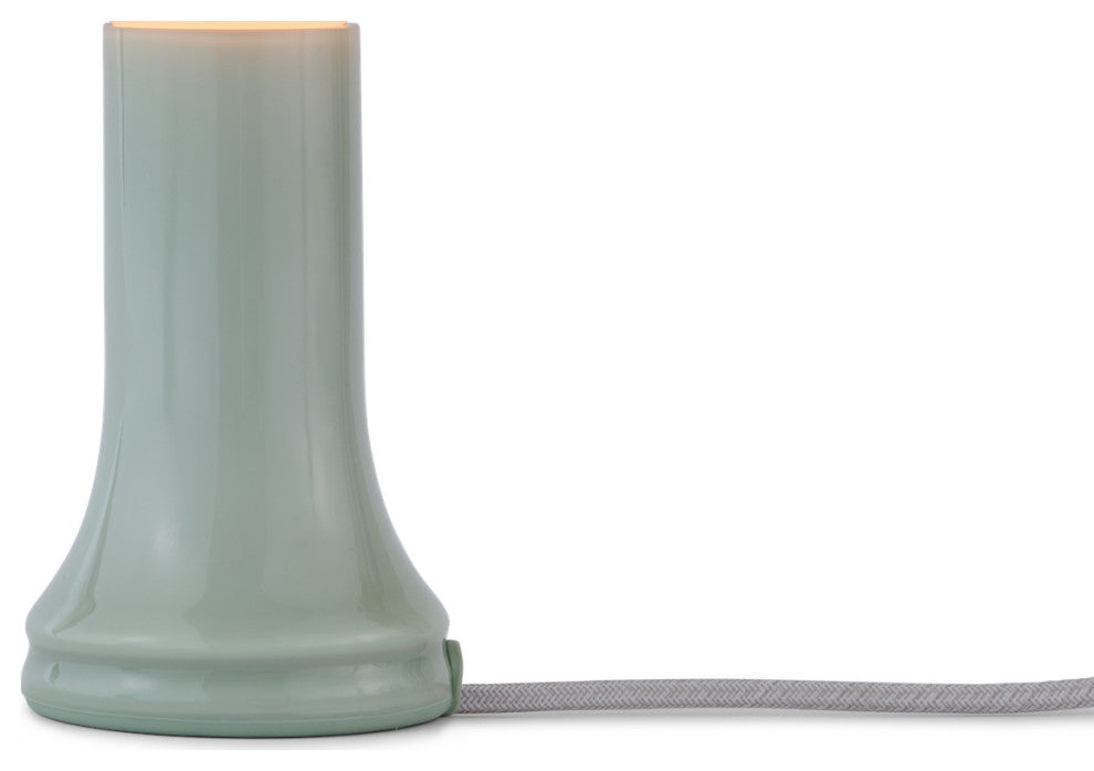 Shore Table Lamp Sea Green with G95 LED Bulb