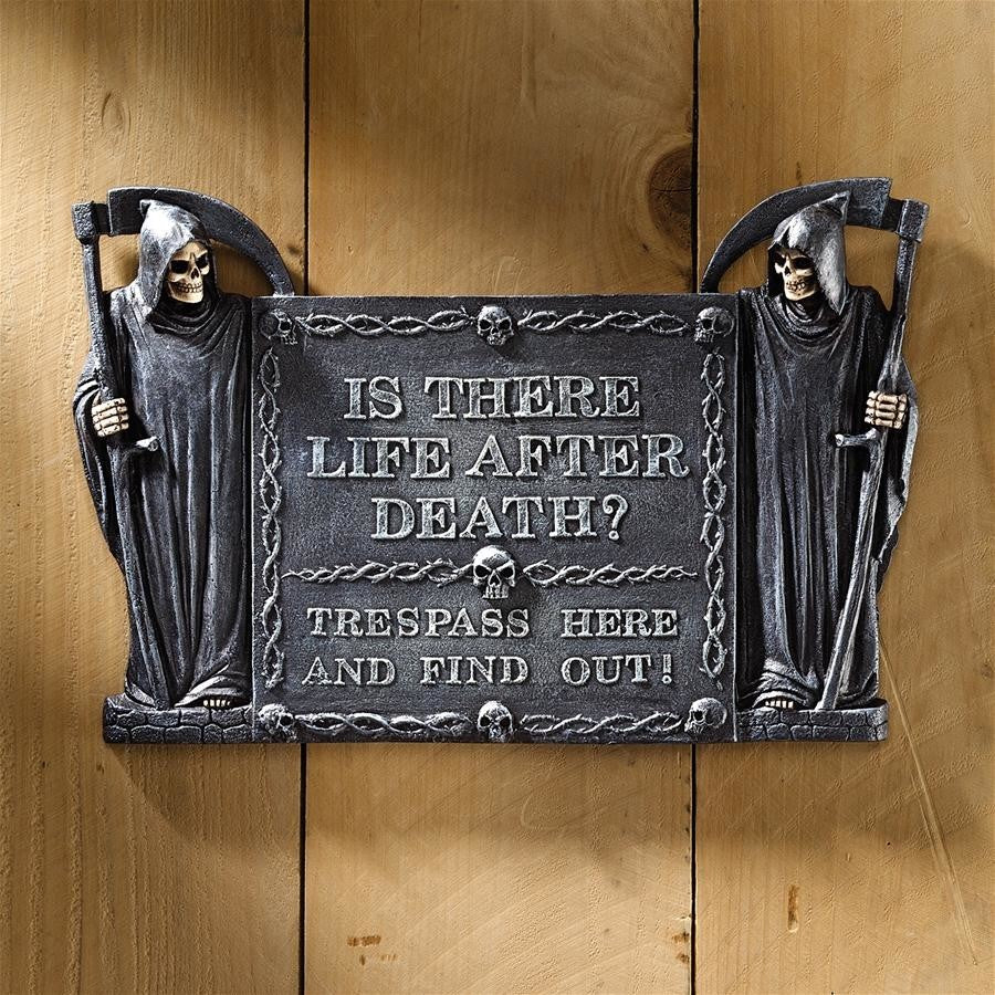 Life After Death No Trespassing Plaque