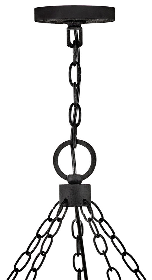 Sawyer LED Hanging Lantern, Black