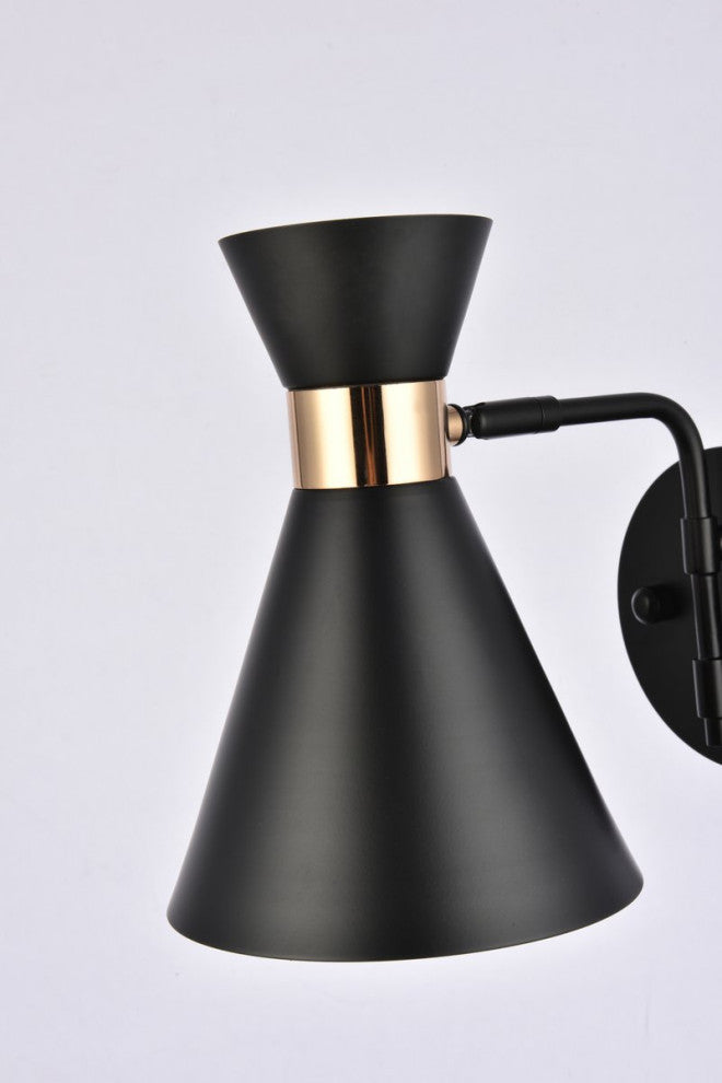 Harriet 6" Black Wall Sconce