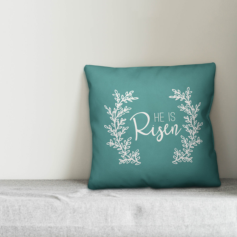 He is Risen 18x18 Throw Pillow
