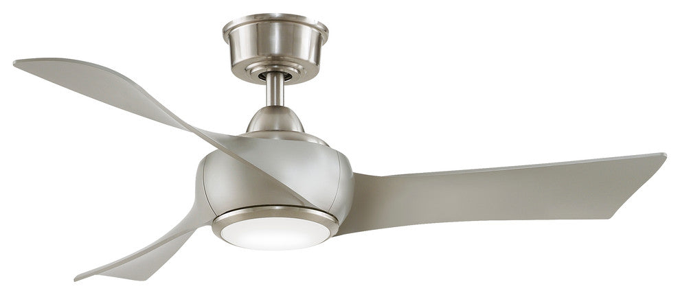 Fanimation Wrap Custom Ceiling Fan Brushed Nickel with LED Light, 44"