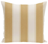 Striate Stripe Stripe Print Pillow, Gold, 20"x20"