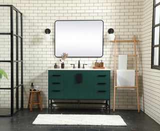 Home Living 22" Modern Green-Light Bathroom Vanity